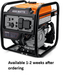 [Available 1-2 weeks after ordering] 4000 Watts Inverter Generator Gas Powered, Portable Open Frame Generator, Low Noise with ECO Mode and Inverter Technology