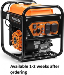 [Available 1-2 weeks after ordering] 5000W Inverter Generator Gas Powered, Open Frame Generator, Portable Outdoor Power Equipment, Emergency Home Backup