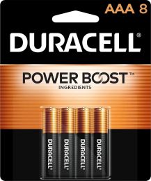DURACELL Coppertop AAA Batteries with Power Boost Ingredients Pack of 1, 8 Count, Bundle of 3