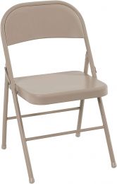 Cosco All Steel Folding Chair Antique Linen (4-pack) 4-pack