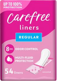 Carefree Panty Liners for Women 54 ct, Bundle of 8