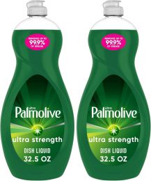 Palmolive Ultra Strength Liquid Dish Soap Pack of 2, Bundle of 2