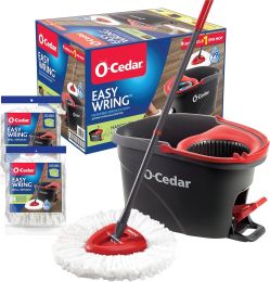 O-Cedar EasyWring Microfiber Spin Mop & Microfiber