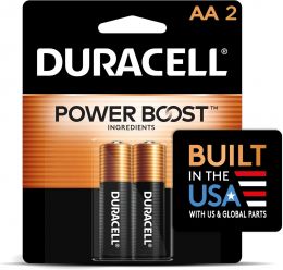 DURACELL Coppertop AA Batteries 2 Count, Bundle of 6