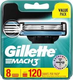 Gillette Mach 3 Razor Refill Cartridges 8 Count 8 Count