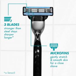 Gillette Mach3 Razor Refills for Men, Bundle of 2