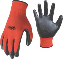 GREASE MONKEY General Purpose Nitrile Coated Work Gloves with, Bundle of 2
