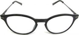 Foster Grant Mckay Multifocus Round Reading Glasses (Black Glass