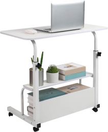 Dekhaoxe Adjustable Height Mobile Computer Desk