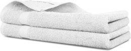 RIANGI Cotton Hand Towels White Cotton 2-Pack, 16x28, Bundle of 2