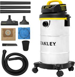 STANLEY Shop Vacuum Wet/Dry Stainless Steel 5 Gallon