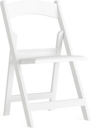 Flash Furniture Hercules™ Series Folding Chair - White Resin - 1000LB Weight Capacity Comfortable Event Chair