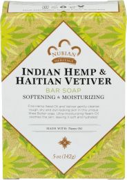 Nubian Heritage Hemp and Hatiian Vetiver Soap Bar 5 OZ, Bundle of 3