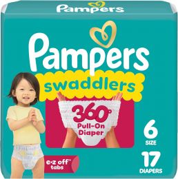 Pampers Diapers 17 Count, Bundle of 3