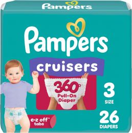 Pampers Cruisers 360 Baby Diapers 26 Count, Bundle of 3