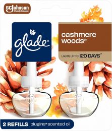 Glade PlugIns Refills Air Freshener Wood 2 Count, Bundle of 4