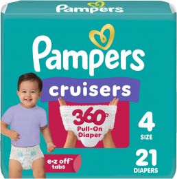 Pampers Cruisers 360 Baby Diapers 21 Count, Bundle of 3