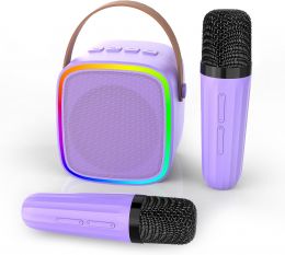 Texpot Mini Karaoke Machine with 2 Wireless Microphones Kids Toys Wireless, Bundle of 3