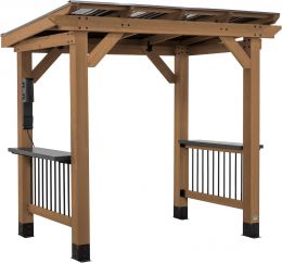 Backyard Discovery Saxony 8' x 5' Cedar Wood BBQ Wood