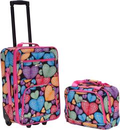 Rockland Fashion Softside 2 Piece Luggage Set 2 Piece