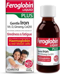 Feroglobin Vitabiotics Feroglobin 200ml Plus Liquid 200ml, Bundle of 2
