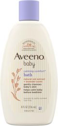 Aveeno Baby Calming Comfort Bath & Body Wash, Bundle of 4