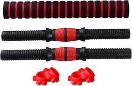 HOQIQEWR Detetap Dumbbell Bars 15.74in, 2 x 15, 1 x 15, Bundle of 2