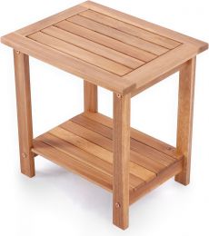 VICTORY RELAX Acacia Wood Adirondack Side Table Wood