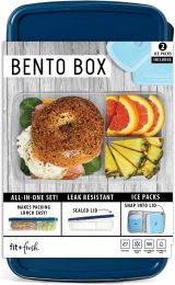 Fit & Fresh Bento Box Adult and Kids Lunch Box Container, Bundle of 2