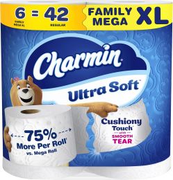 Charmin Ultra Soft Cushiony Touch Toilet Paper, Bundle of 2