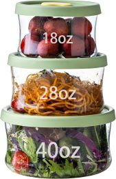 wangsdjy Glass Food Storage Containers with Glass BPA Free, Bundle of 2