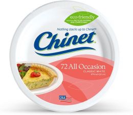 Chinet Classic White 72 Count, 8.75 Inch, Bundle of 2