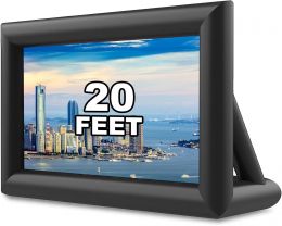 GYUEM 20 feet Inflatable Projector Movie Screen Huge Projection 20 feet