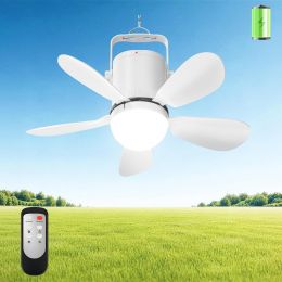 Micosong Ceiling Fan Light Wireless Rechargeable Portable, Bundle of 2