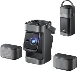 Renewed soundcore Nebula P1 Portable GTV Projector with Detachable Speakers Portable