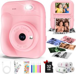 MINIBEAR Kids Camera Instant Print Digital, Bundle of 2