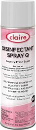 Claire Disinfectant Q - Scent Spray Country Fresh 17 Ounce, Bundle of 2