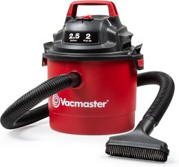 Vacmaster VOM205P 1101 2.5-Gal 2 Peak HP Wall Mount Wet/Dry Vacuum Red