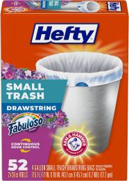 Hefty 4 Gallon Small Trash Bags 52ct, 4 Gallon, Bundle of 3