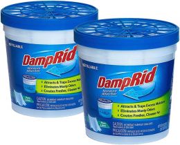 DampRid Moisture Absorber (Clean Linen) Pack of 2, 11 Ounces, Bundle of 2
