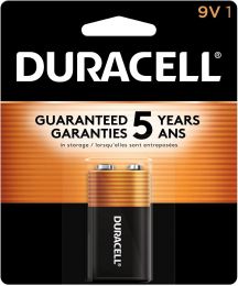 DURACELL Coppertop 9V Battery 1 Count, Bundle of 3