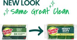 Scotch-Brite Heavy Duty Scrub Sponge Heavy Duty 9 Pack, Bundle of 4