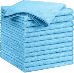 GLIMGLINT Microfiber Cleaning Cloth Microfiber 12 Pack, 14 X12 Inch, Bundle of 5