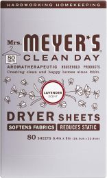 Mrs. MEYER'S CLEAN DAY Dryer Sheets 80 ct, Bundle of 3
