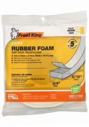 3/4 in. X 5/16 in. X 120 in. Weather Seal Tape (Each)