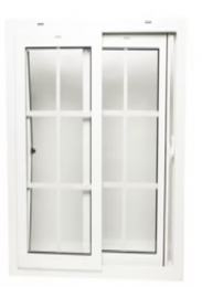 24 in. x 24 in.  White UPVC Sliding Window (Each)