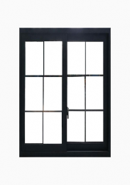 36 in. X 36 in. Black UPVC Sliding Window (Each)