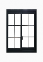 60 in. X  48in. Black UPVC Sliding Window (Each)