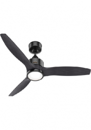 52 in. Black Park View LED Ceiling Fan with Remote (Each)