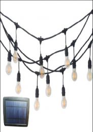 2W Solar Panel LED 10 Bulb String Light (Each)